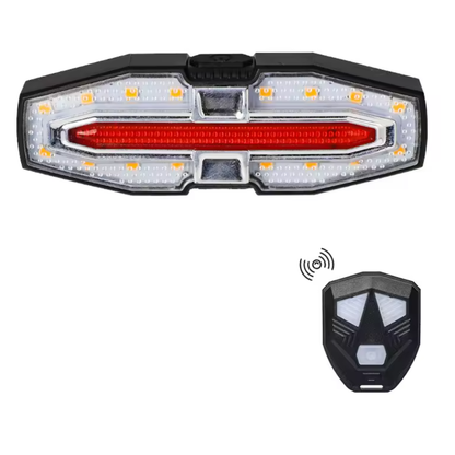 💡Luz Trasera LED para Bicicleta con Intermitentes – Máxima Seguridad Nocturna 🔒