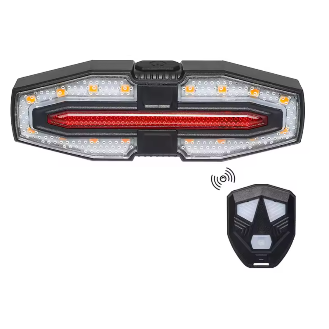 💡Luz Trasera LED para Bicicleta con Intermitentes – Máxima Seguridad Nocturna 🔒